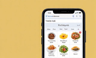 A smartphone displaying a meal planning app, symbolizing digital health tools.
