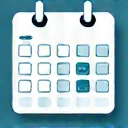 Calendar icon representing flexibility